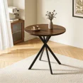 thumbnail image 6 of Small Round Dining Table for 2-4 People, 31.7" Modern Round Kitchen Table, Space-Saving Table for Living Dining Room, Coffee ,Apartment, 6 of 8