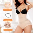 thumbnail image 4 of Braguitas moldeadoras para mujer, talle alto, moldeadoras de cuerpo, adelgazantes, ropa interior moldeadora, faja (juego de 2 unidades, talla XL), 4 of 6