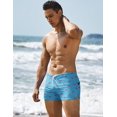 thumbnail image 3 of COOFANDY Mens Swim Trunks Quick Dry Beach Swim Brief Square Leg Swimwear Board Shorts with Zipper Pocket, 3 of 5