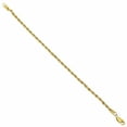 thumbnail image 3 of 3.5mm 14k Yellow Gold Plated Twisted Rope Chain Bracelet, 9 inches, 3 of 7