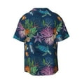thumbnail image 4 of Goofa Undersea Animals Printed Men's Casual Short-sleeved Shirt,Lightweight Breathable Button-down,Summer Casual men's top,Versatile Fashion shirt-Medium, 4 of 7