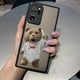 thumbnail image 3 of Matte Case for Samsung Galaxy NOTE 20 10 9 8 A13 A12 A10 A11 7 A04E A04 A03S A02 5G ULTRA Plus Case Naughty T-Teddy Bear Couple, 3 of 5