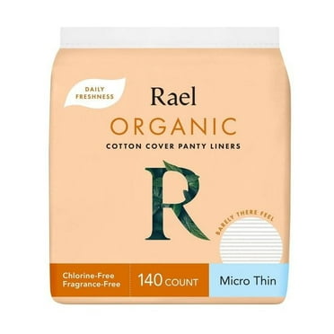 Rael Organic Cotton Cover Micro Thin Panty Liners Unscented