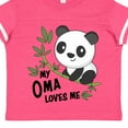 thumbnail image 4 of Inktastic My Oma Loves Me- Cute Panda Boys or Girls Toddler T-Shirt, 4 of 5