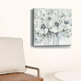 thumbnail image 5 of 20" Winter Blues Flower Canvas Wall Art, 5 of 5