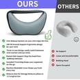 thumbnail image 6 of Travel Pillow for Airplane - 360°Support Ergonomic Raised-Edge Designed, 100% Memory Foam Neck Pillow - Best for Traveling & Long Flights & Offices & Cars Sleeping Use with Storage Box, 6 of 8
