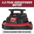 Hyper Tough 5 Gallon Wet/Dry Vacuum for the Car, Garage, Home or