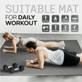 thumbnail image 4 of Yes4All Gym Flooring for Home Gym, 12 SQ. FT Puzzle/Interlocking Exercise Mat, EVA Foam Floor Tiles Padding with Border, Gray, 4 of 7