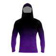 thumbnail image 2 of Gradient Hooded Long Sleeve Shirt for Men UPF 50+ Sun Protection Fishing Hiking Quick Dry Athletic Top Out Summer Sports Wear Cooling Purple XL, 2 of 5
