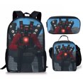 thumbnail image 1 of Skibidi Toilet Student Backpack Children'S Meal Bag Pencil Bag Three-Piece Backpack, 1 of 2