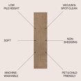 thumbnail image 4 of JONATHAN Y WASHABLE 2 x 8 Runner Rug, Twyla - Brown, WSH300D-28, 4 of 10