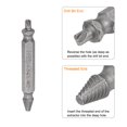 thumbnail image 3 of Uxcell 2# Chrome Plated High Speed Steel 4341 Stripped Damaged Screw Extractor 4 Pack, 3 of 5