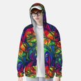 thumbnail image 2 of Fotbe Pride Rainbow Chaqueta con Protección Solar UPF 50+ para Hombre y Mujer, Camisa con Capucha y Bolsillos-XX-Large, 2 of 7