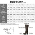 thumbnail image 4 of Pennysue Women Knee High Boots Brown PU Wide Calf Chunky Heel Booties For Women 10M, 4 of 6