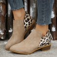 thumbnail image 2 of Oyedens Womens Ankle Booties Fashion Leopard Pointed Toe Ankle Boots Autumn Short Dress Boots Ladies, 2 of 7