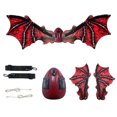 thumbnail image 3 of Isvgxsz Clearance Electric Dragon Wings, Kids Dinosaur Costume Wings with LED Light, Halloween Dino Dress-Up Costumes for Boys & Girls,Dinosaur toys for Kids as Christmas Birthday Party Gifts, 3 of 5