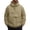 Green, variant on Mens Wind Shell Jacket Slim Short Half Zip Hooded Drawstring Outer Coat, Large Front Cargo Pocket Letter Print for Coastal Trails Picnic Visits Green XXL
