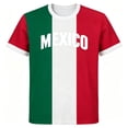 thumbnail image 4 of XAOFW Women's T Shirts Mexico Round Neck Short Sleeve Graphic Printed T-Shirt Summer Football Soccer Game Tee Casual Daily Wear Tops M, 4 of 4