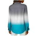 thumbnail image 5 of ylioge Long Sleeve Shirts for Women Plus Size S-5X Button-Down Blouses Tops Womens Trendy Gradient Printed Loose Lapel Going-Out Beach Tshirts Shirt, 5 of 6