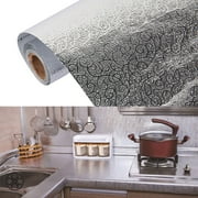 Luxtrada Roll Big Size Waterproof Oil Proof Aluminum Foil Sticker Self Adhesive Wallpaper Kitchen Stove Wall Sticker