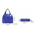 thumbnail image 4 of UJNDER Stylish Space Themed Casual Backpack with Starry Print and Laptop Compartment Lightweight Daypack for Students Everyday Use,Black,Mid, 4 of 6