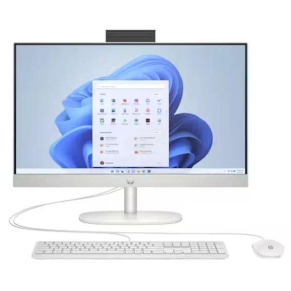 Restored HP 27-CR0000A 27" FHD AMD Ryzen 5 7520U 2.80 GHz 16 GB 1 TB SSD AMD Radeon Graphics Windows 11 Home All-in-One Desktop, White - 947Q8AV-V020