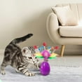 thumbnail image 7 of Easter Cat Toy, Wobble-Free Easter Teaser with Bell for Cats, Multicolor Plastic Interactive Play Toy, Sturdy & Pet-Safe Easter Decoration for Indoor Fun, 6x6x20 cm Cat Teaser Wand, 7 of 7