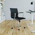 thumbnail image 2 of Pemberly Row Modern / Contemporary Modern Task Chrome Chair in Black, 2 of 9