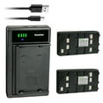 thumbnail image 1 of Kastar 2-Pack Battery and Smart USB Charger Compatible with Metz 9745 9747 9748 9783, Grundig LC-355 LC-400 LC-410 LC-450 LC-460 LC-500 LC-550 LC-560, 1 of 4