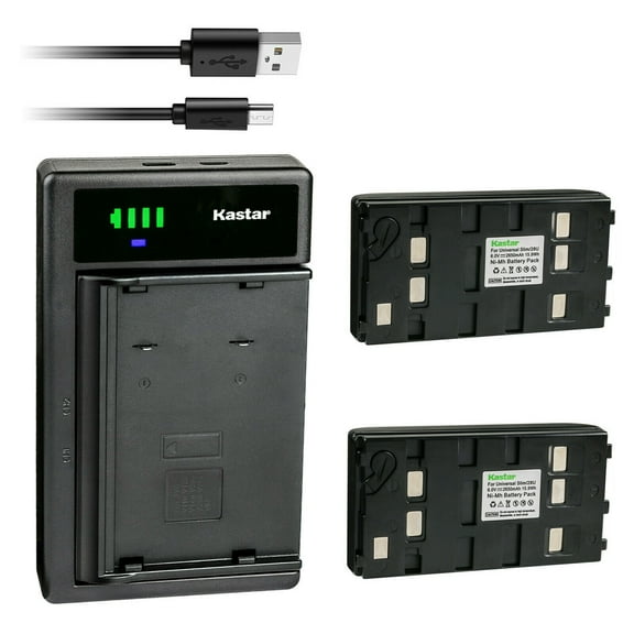 Kastar 2-Pack Battery and Smart USB Charger Compatible with Panasonic BP-12 BP-15 BP-17 BP-18 HHR-V20A/1B HHR-V214A/K HHR-V40A/1B PV-213A PV-214A PV-215A PV-B18 PV-BP15 PV-BP17 Battery