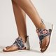 thumbnail image 4 of Sandalias planas con estampado de rosas de talla grande para mujer Wmkox8yii  nm8173, 4 of 8