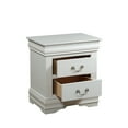 thumbnail image 7 of Miekor Furniture Louis Philippe White Finish Nightstand 72079, 7 of 7