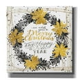 thumbnail image 1 of Epic Graffiti 'We Wish You a Merry Christmas Birch Wreath' by Cindy Jacobs, Canvas Wall Art, 37"x37", 1 of 2