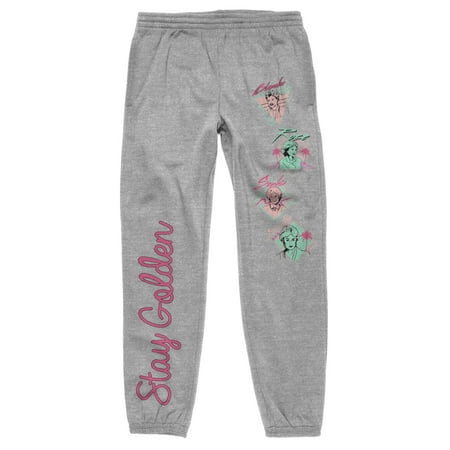 

Golden Girls Stay Golden Juniors Athletic Heather Sleep Pants-XS