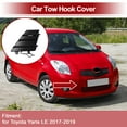 thumbnail image 3 of Tapa del gancho de remolque delantero derecho para Toyota Yaris LE 2017-2019, tapa del gancho de remolque, gancho No.521270DB10/521270D420, plástico gris, 1 pieza, 3 of 6