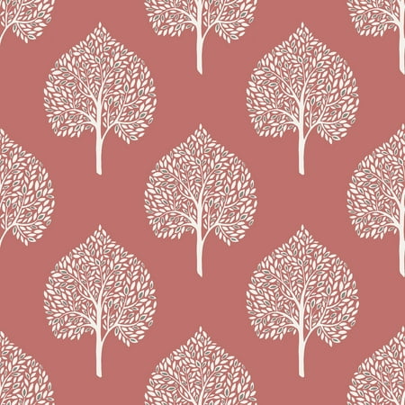 Photo 1 of NuWallpaper Grove Peel & Stick Wallpaper Coral