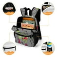thumbnail image 4 of Funny Invader Zim Backpack School Bag Daypack Lightweight Bookbag Adjustable Shoulders Satchel Travel Bag Rucksack, 4 of 8