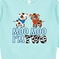 thumbnail image 3 of Inktastic Moo Moo I'm 2 with Cute Holstein Cows Toddler Sweatshirt, 3 of 4
