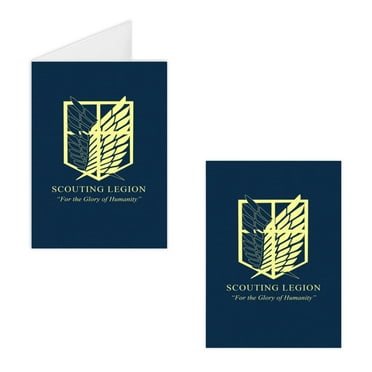 Attack on Titan Cards and Envelopes Greeting Cards with Envelopes Blank Note Cards and Envelopes Cartoon Designs for All Occasions Blank Greeting Cards, Note Cards