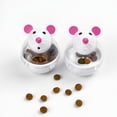 thumbnail image 2 of BESTSKY 2Pcs Interactive Cat Toy,Smart Food Dispensing Cat Toys Interactive,Play and Eat Simultaneously Kitten Toys,Pink, 2 of 4