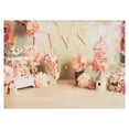 thumbnail image 1 of 2.1 * 1.5m/ 7 * 5ft Photography Background Portrait Photography Backdrops with Flowers Pattern Photo Studio Props for Portrait Product Photos Party Decoration, 1 of 6