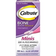 Caltrate Minis 600 + D3 Plus Minerals Supplement - 150 ct