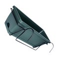 thumbnail image 3 of ziyahi Balcony Planter with Tray and Rack Green Pot Multipurpose Holder Plant Lightweight Dark Dark Green 43x19x15cm, 3 of 6