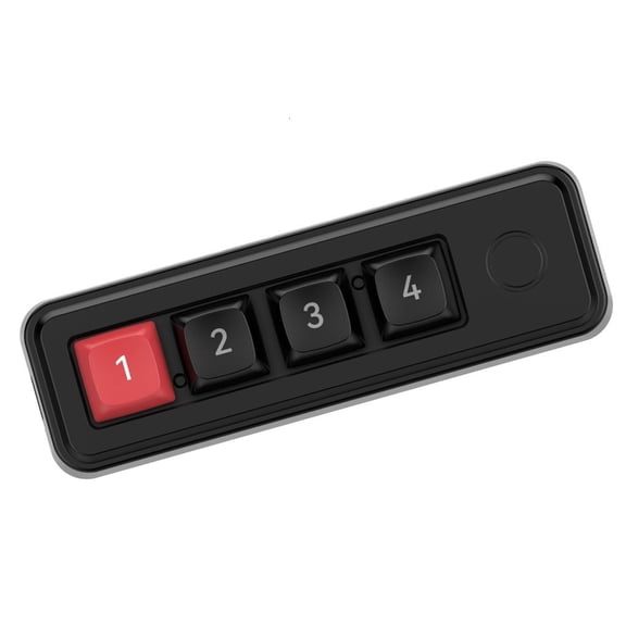 HONCLL Mini Keypad 4Key Mechanical Keyboard for Gaming and Office Customizable Lighting