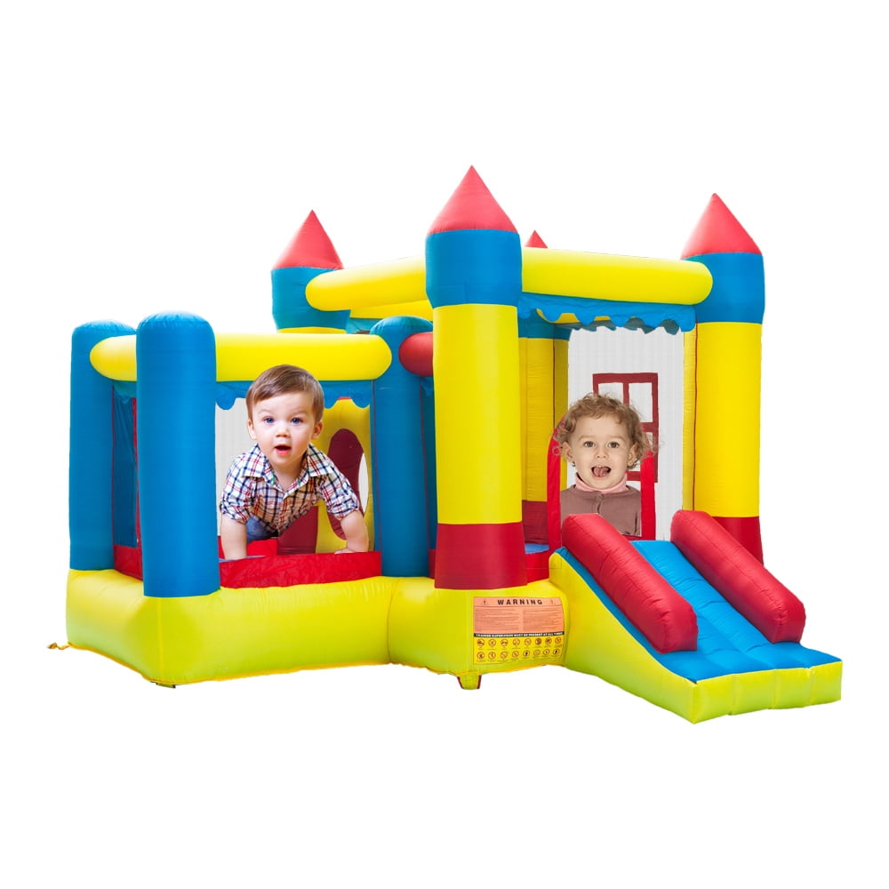 Kepooman Inflatable Bounce Slide House Jumper, Inflatable Play Castle for Kids Outdoor Party Kepooman Inflatable Bounce Slide House Jumper, Inflatable Play Castle for Kids Outdoor Party