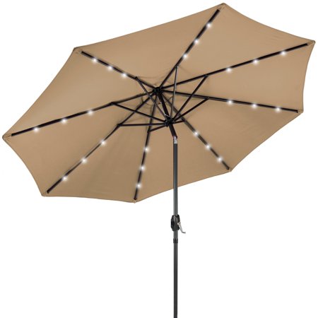 Best Choice Products 10' Solar LED Patio Umbrella w/ USB Charger