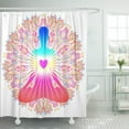 thumbnail image 1 of Cortina De Ducha ABPHQTO Silueta De Luz Y Paz De Amor Interior De Chakra Del Corazón 152x180 cm, 1 of 2