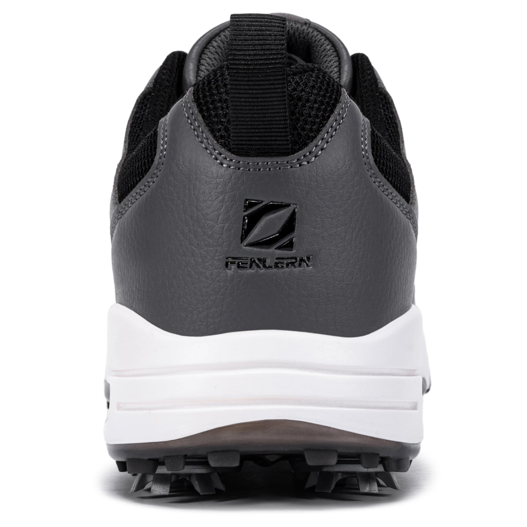 FENLERN Men's Golf Shoes with Spiked Waterproof Leather Upper Air cushion shock-absorbing sports sneakers Shoe