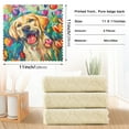 thumbnail image 3 of Labrador Dog Flower Kitchen Towels 6 Pcs Dish Towels Absorbent Soft Quick Dry Towel Dish Rags for Washing Dishes, 3 of 8