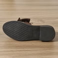 thumbnail image 4 of Womens Slip On Walking Shoes, Patent Leather Shoes for Women, Flats Shoes Women, Ladies Patent Leather Loafers With Bow, Slip-On Flat Shoes, Casual Comfort Footwear, Khaki 8.5, 4 of 9